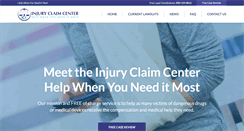 Desktop Screenshot of injuryclaimcenter.com