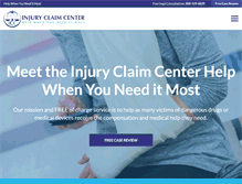 Tablet Screenshot of injuryclaimcenter.com